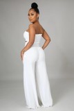 Solid Casual Chest Wrap Pants Two Piece Set GYLY-9468