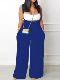 Solid Color Wrap Chest And Sling Pants 2 Piece Set YH-5289