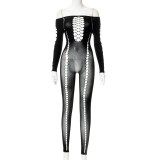 Fashion Sexy Hollow Out Long Sleeve Jumpsuits MXBF-M22JP583