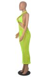 Sexy Beach Solid Color Mesh Three Piece Set MZ-2796
