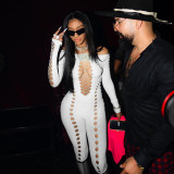 Fashion Sexy Hollow Out Long Sleeve Jumpsuits MXBF-M22JP583