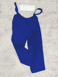 Solid Color Wrap Chest And Sling Pants 2 Piece Set YH-5289