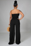Solid Casual Chest Wrap Pants Two Piece Set GYLY-9468