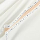 Hot Diamond Bodysuits Split Long Dress Two Piece Set NY-2286