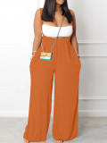 Solid Color Wrap Chest And Sling Pants 2 Piece Set YH-5289
