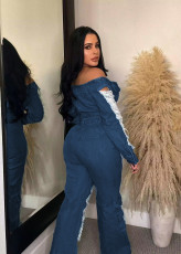 Casual Holes Straight Jeans MEM-88493