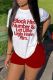Plus Size Printed Casual T-Shirts Shorts Two Piece Set GDNF-N8008B36
