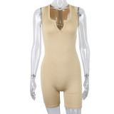 Solid Color Vest Tight Sport Romper FSL-F210