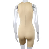 Solid Color Vest Tight Sport Romper FSL-F210