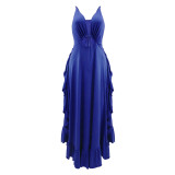 Sexy Sling Ruffle Long Dress GYLY-10151