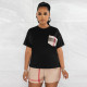 Casual Patchwork Print Plaid T Shirt Two Piece Set SFY-2322
