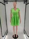 Candy Color Backless Bandage Dress BN-9432