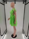 Candy Color Backless Bandage Dress BN-9432