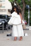 Fluffy Sleeveless Loose Two Piece Pants Suit MK-3164