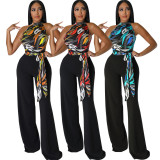 Print Sleeveless Bandage Jumpsuit SMR-11527_2