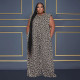 Plus Size Print Wide Leg Jumpsuit NY-10509