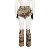 Camouflage Short Pant Leg Cover Three Piece Set  ZSD-0600