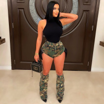 Camouflage Short Pant Leg Cover Three Piece Set  ZSD-0600