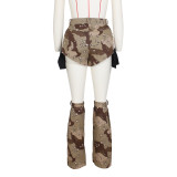 Camouflage Short Pant Leg Cover Three Piece Set  ZSD-0600