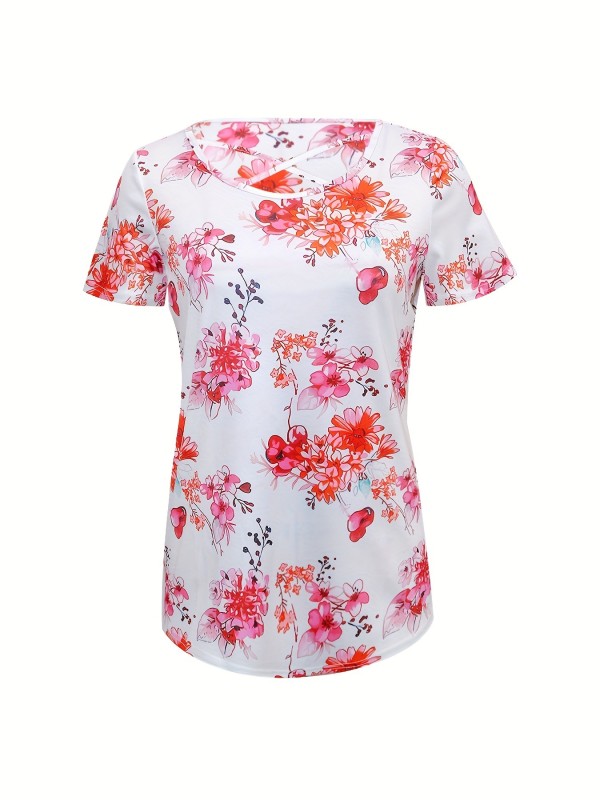 Short Slleve Print T Shirt SH-390537