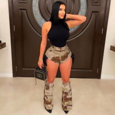 Camouflage Short Pant Leg Cover Three Piece Set  ZSD-0600