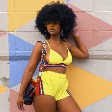 Sexy Webbing Two Piece Shorts Set JH-338
