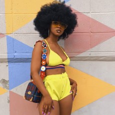 Sexy Webbing Two Piece Shorts Set JH-338