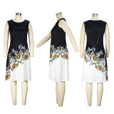 Solid Long Sleeve Jacket And Dress Two Piece Set XHSY-19584