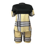 Shorts Sleeve Print Loose Two Piece Short Set LSD-LD83196