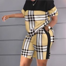 Shorts Sleeve Print Loose Two Piece Short Set LSD-LD83196