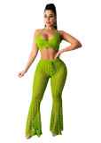 Sexy Hollow Out Two Piece Pants Sets OSM-4362