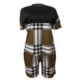 Shorts Sleeve Print Loose Two Piece Short Set LSD-LD83196