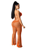 Sexy Hollow Out Two Piece Pants Sets OSM-4362