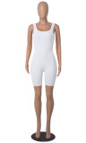 Casual Sleeveless Solid Color Romper MZ-2804