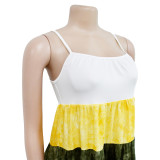 Fashion Multicolour Print Sling Dress GFYX-6509