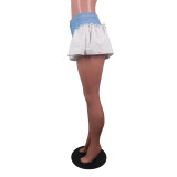 Fashion Denim Splicing Slim Shorts BS-1351
