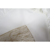 Fashion Petal Sleeve Backless Tie Up Tops YF-10545