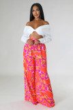 Casual Print Loose Wide Leg Pant SHD-9836