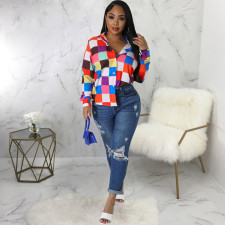 Multicolor Print Long Sleeve Shirt SMR-12051