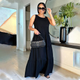 Sleeveless Solid Color Maxi Dress SFY-2332