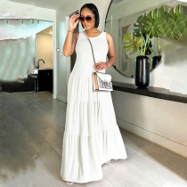 Sleeveless Solid Color Maxi Dress SFY-2332