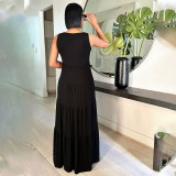 Sleeveless Solid Color Maxi Dress SFY-2332