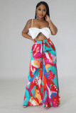 Casual Print Loose Wide Leg Pant SHD-9836