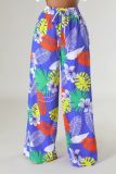 Casual Print Loose Wide Leg Pant SHD-9836