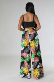 Casual Print Loose Wide Leg Pant SHD-9836