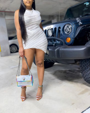 Sexy Sleeveless Hollow Out Bodycon Dress QXTF-8200