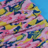 Plus Size Print Long Sleeve Tie Up Two Piece Pants Set NY-2749