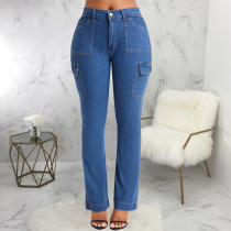Casual High Waist Slim Jeans HSF-2720