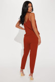 Solid Color Sling Loose Two Piece Shorts Set YD-8754