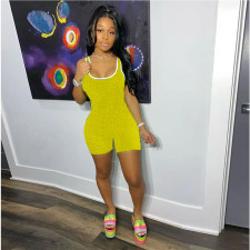Casual Sport Sleeveless Tight Romper LUO-6672